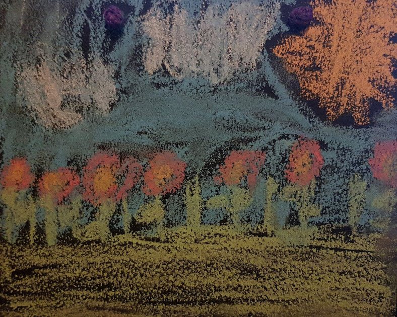 Paisaje en el pizarrón